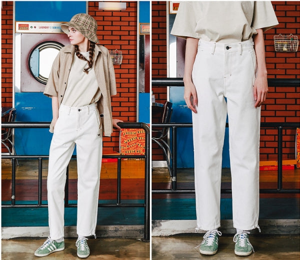 ダブルユーブイプロジェクト(WV PROJECT) Dylan DENIM PANTS CREAM CJLP7279