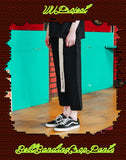 ダブルユーブイプロジェクト(WV PROJECT) BELT BANDING CROP PANTS BLACK JJLP7257