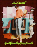 ダブルユーブイプロジェクト(WV PROJECT) BELT BANDING CROP PANTS SOFTBLUE JJLP7257