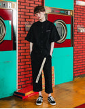 ダブルユーブイプロジェクト(WV PROJECT) BELT BANDING CROP PANTS SOFTBLUE JJLP7257