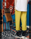 ダブルユーブイプロジェクト(WV PROJECT) BELT BANDING CROP PANTS Olive JJLP7257