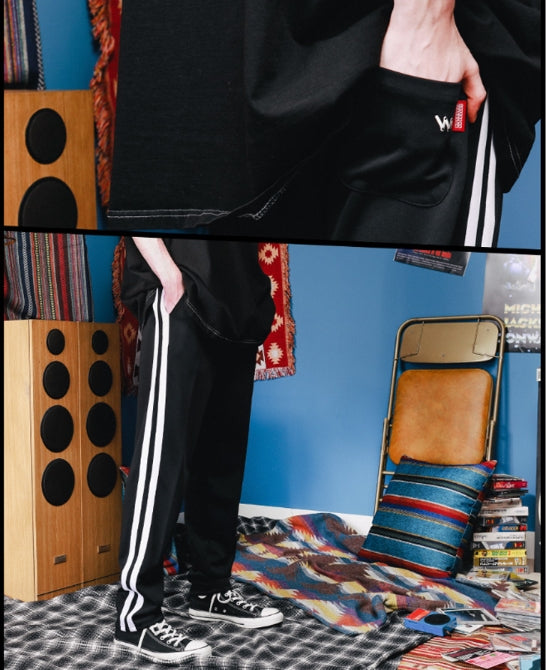 ダブルユーブイプロジェクト(WV PROJECT) Head Light TRACK PANTS BLACK KHLP7282