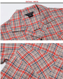 ダブルユーブイプロジェクト(WV PROJECT) NEWTRO CHECK SOHRT-SHIRTS BEIGE JJSS7271