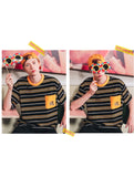 ダブルユーブイプロジェクト(WV PROJECT) DANNIE STRIPE SHORT SLEEVE JJST7172