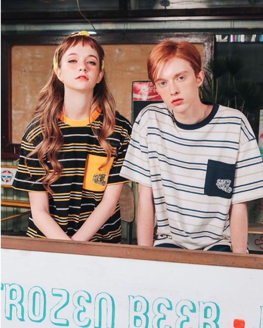 ダブルユーブイプロジェクト(WV PROJECT) DANNIE STRIPE SHORT SLEEVE JJST7172