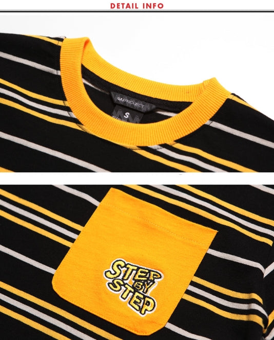 ダブルユーブイプロジェクト(WV PROJECT) DANNIE STRIPE SHORT SLEEVE JJST7172
