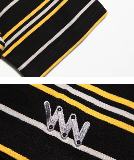 ダブルユーブイプロジェクト(WV PROJECT) DANNIE STRIPE SHORT SLEEVE JJST7172