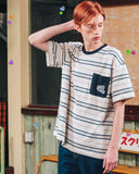 ダブルユーブイプロジェクト(WV PROJECT) DANNIE STRIPE SHORT SLEEVE 1+1 JJST7172