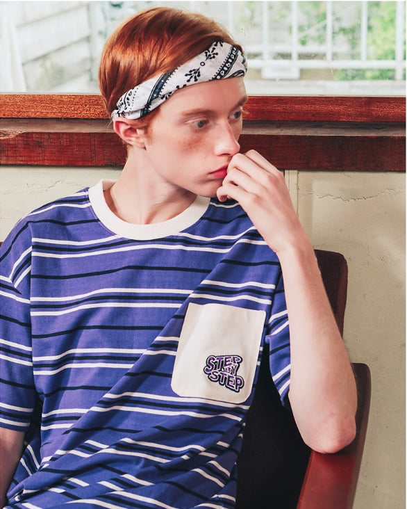 ダブルユーブイプロジェクト(WV PROJECT) DANNIE STRIPE SHORT SLEEVE 1+1 JJST7172