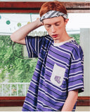 ダブルユーブイプロジェクト(WV PROJECT) DANNIE STRIPE SHORT SLEEVE 1+1 JJST7172
