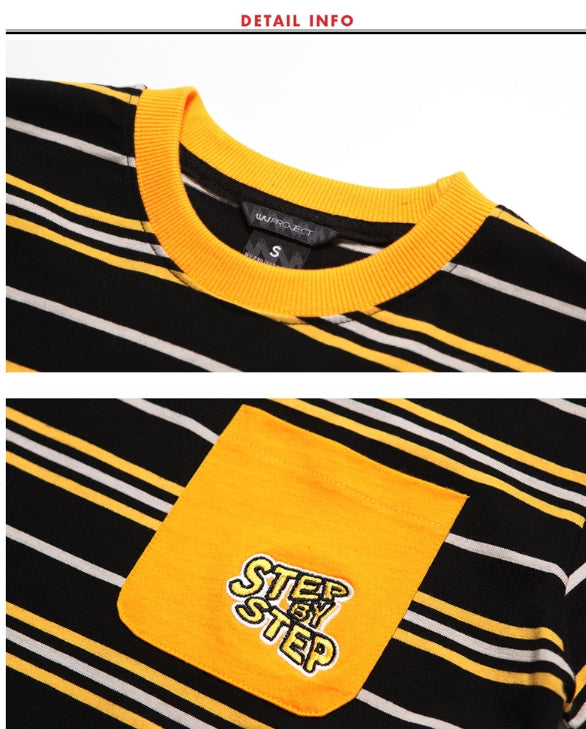 ダブルユーブイプロジェクト(WV PROJECT) DANNIE STRIPE SHORT SLEEVE 1+1 JJST7172