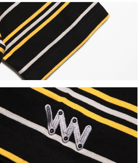 ダブルユーブイプロジェクト(WV PROJECT) DANNIE STRIPE SHORT SLEEVE 1+1 JJST7172