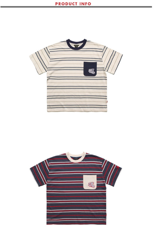 ダブルユーブイプロジェクト(WV PROJECT) DANNIE STRIPE SHORT SLEEVE 1+1 JJST7172