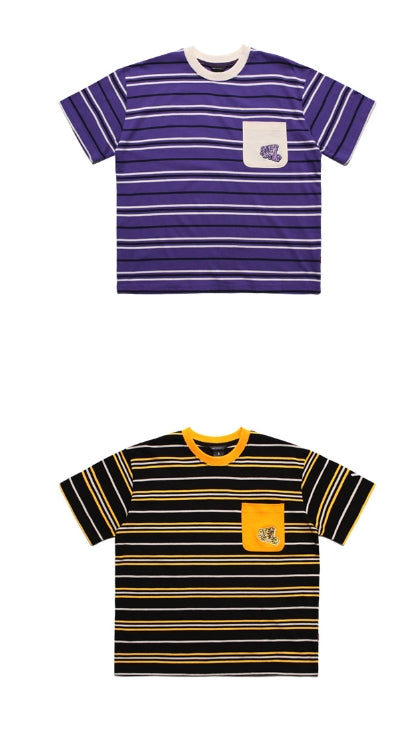 ダブルユーブイプロジェクト(WV PROJECT) DANNIE STRIPE SHORT SLEEVE 1+1 JJST7172