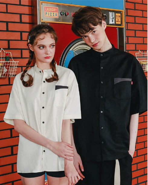 ダブルユーブイプロジェクト(WV PROJECT) NAME HENLEYNECK SHORT SHIRTS SWSS7276