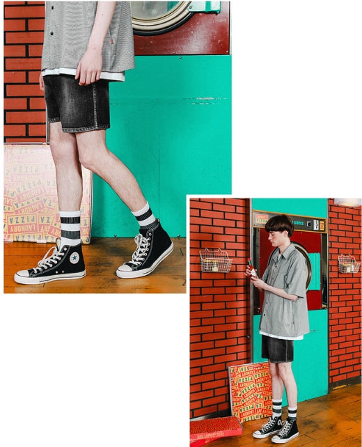 ダブルユーブイプロジェクト(WV PROJECT) CHEN DENIM SHORT PANTS MJSP7286