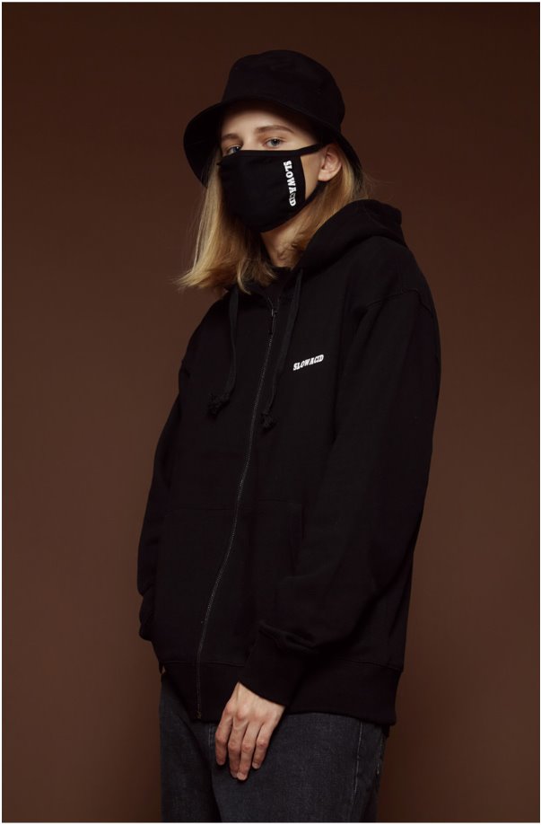 スローアシッド(SLOW ACID) コットン マスク (ブラック)