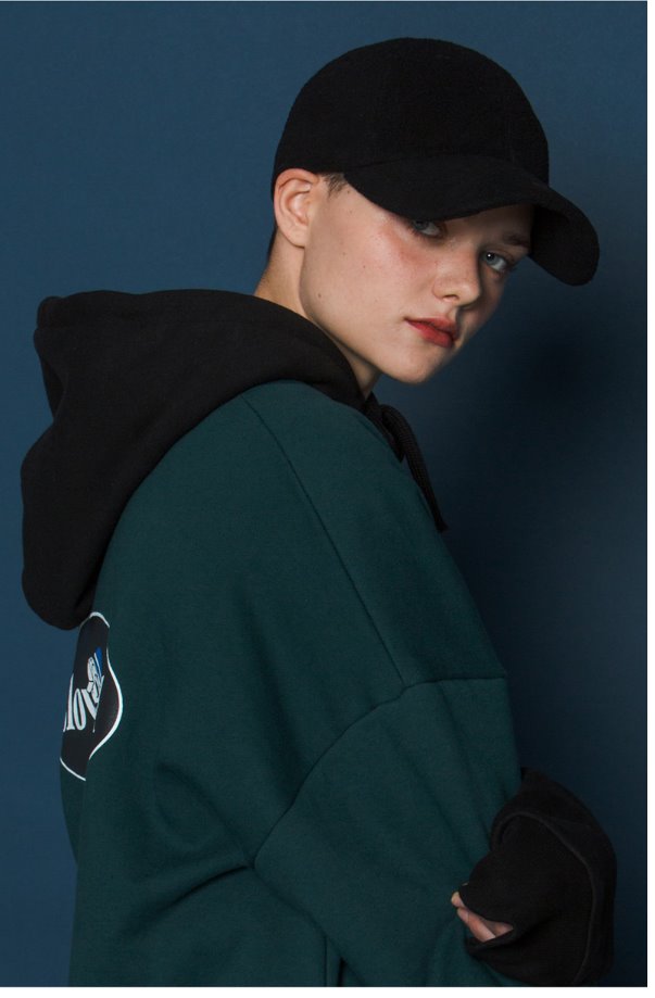 スローアシッド(SLOW ACID) X Buckle Cap (FLEECE_BLACK)