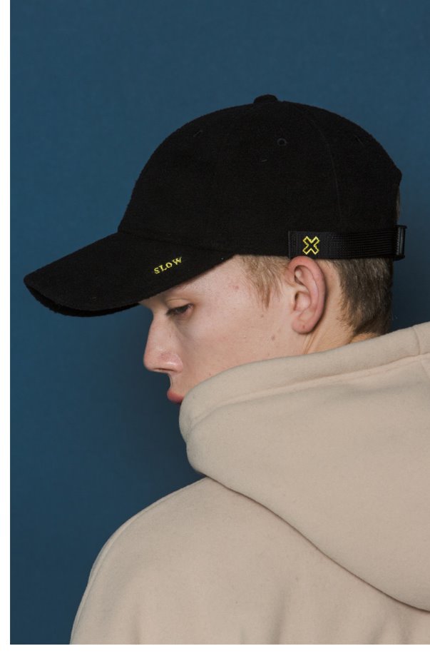 スローアシッド(SLOW ACID) X Buckle Cap (FLEECE_BLACK)