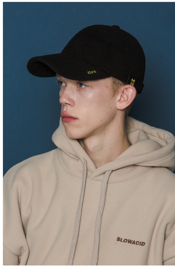 スローアシッド(SLOW ACID) X Buckle Cap (FLEECE_BLACK)