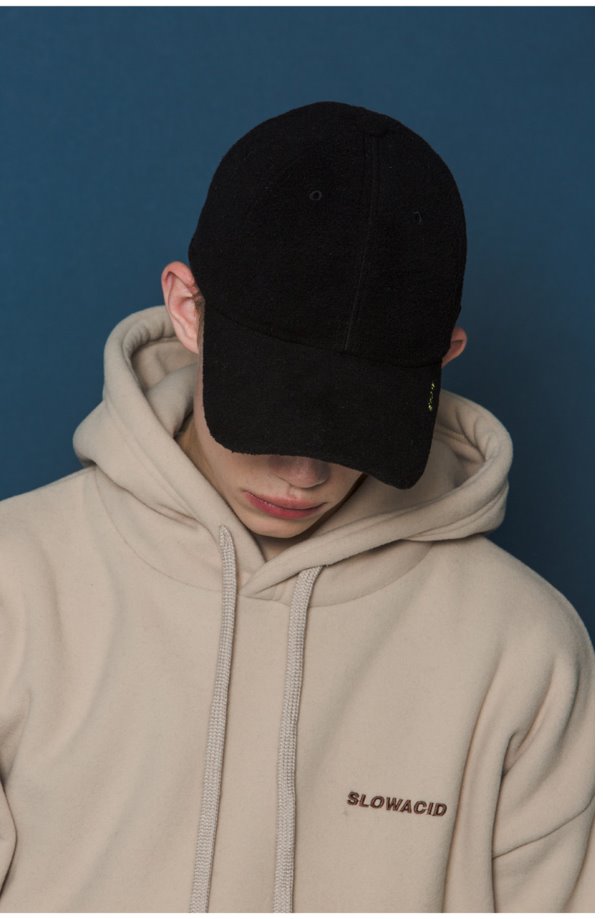 スローアシッド(SLOW ACID) X Buckle Cap (FLEECE_BLACK)