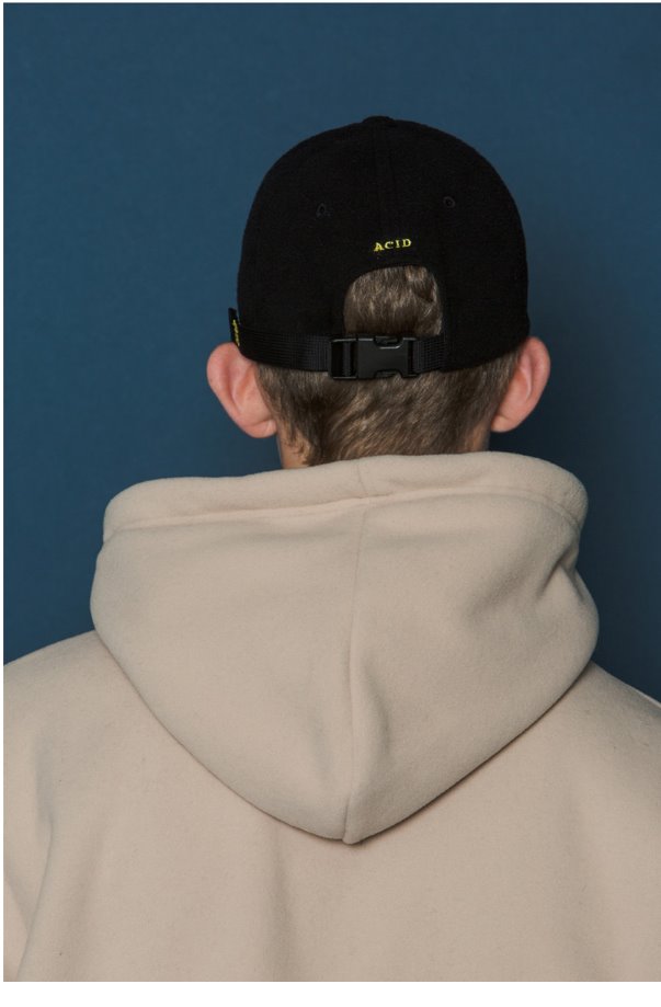 スローアシッド(SLOW ACID) X Buckle Cap (FLEECE_BLACK)