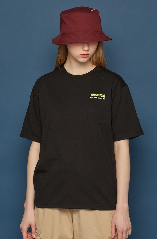 スローアシッド(SLOW ACID) SLOWACID Bucket Hat (BURGUNDY)