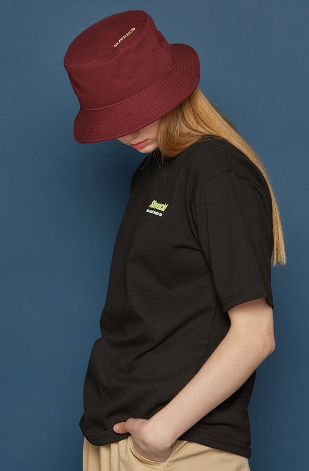 スローアシッド(SLOW ACID) SLOWACID Bucket Hat (BURGUNDY)