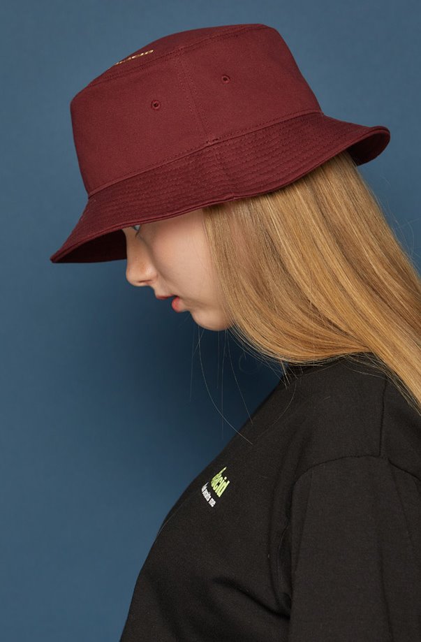 スローアシッド(SLOW ACID) SLOWACID Bucket Hat (BURGUNDY)