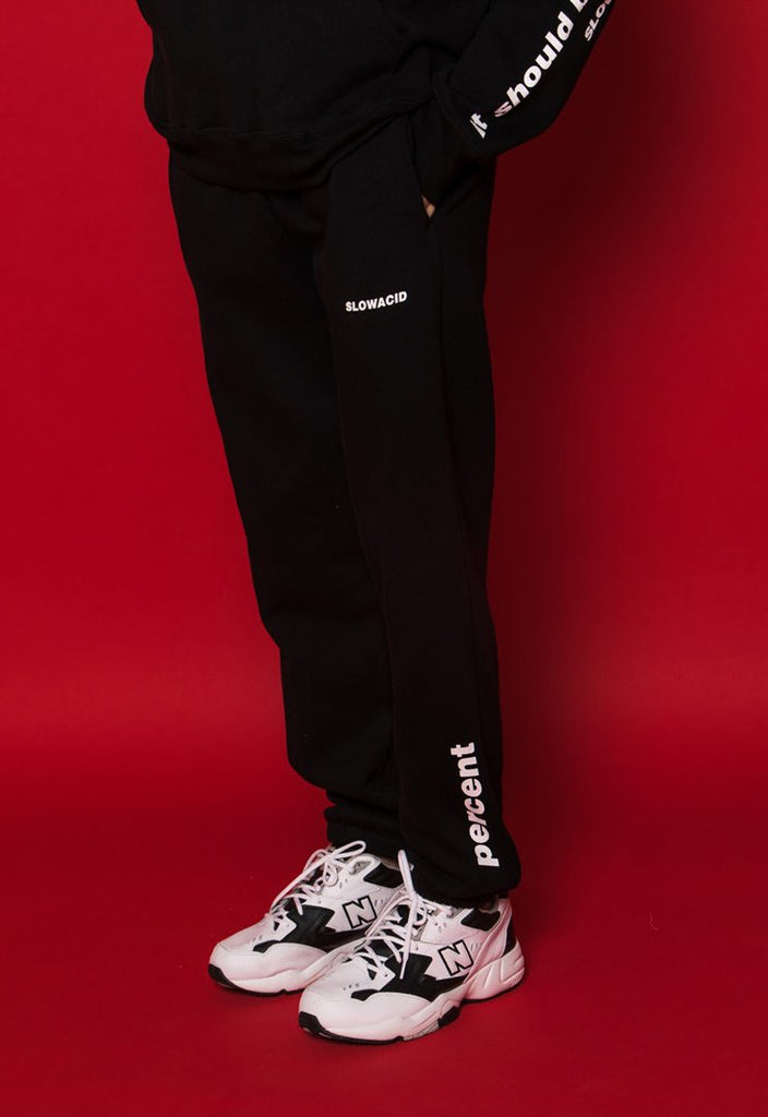 スローアシッド(SLOW ACID) Side Point Training Pants (BLACK)