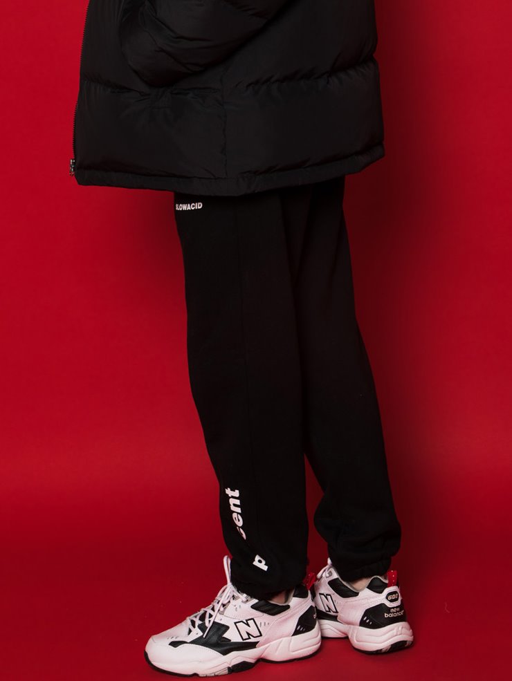 スローアシッド(SLOW ACID) Side Point Training Pants (BLACK)