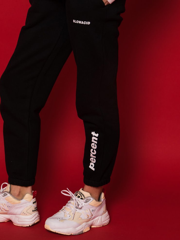 スローアシッド(SLOW ACID) Side Point Training Pants (BLACK)