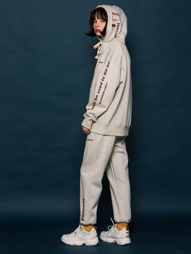 スローアシッド(SLOW ACID) Side Point Training Pants (OATMEAL)