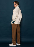 スローアシッド(SLOW ACID) Logo Slit Slacks (CAMEL)