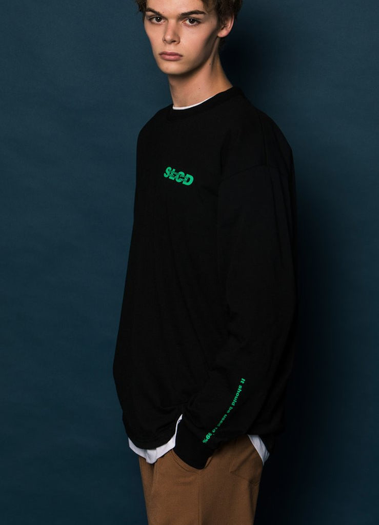 スローアシッド(SLOW ACID) Logo Slit Slacks (CAMEL)