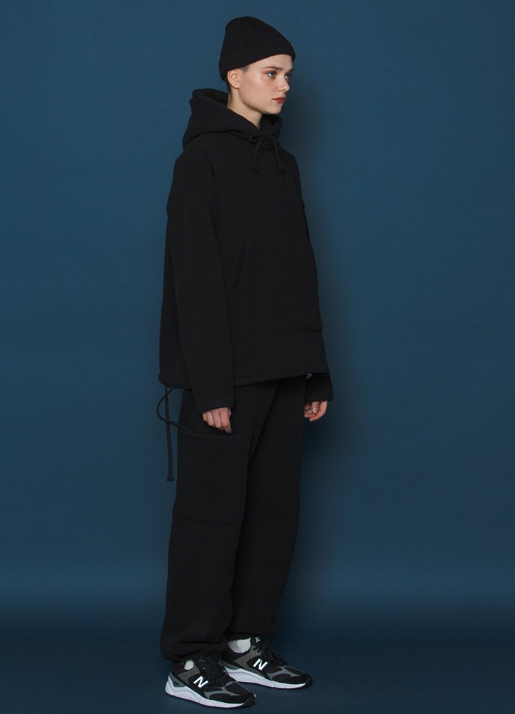 スローアシッド(SLOW ACID) Heavy Fleece Pants (BLACK)