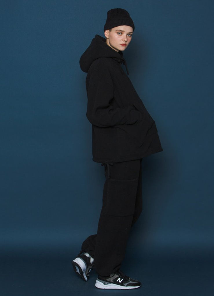 スローアシッド(SLOW ACID) Heavy Fleece Pants (BLACK)