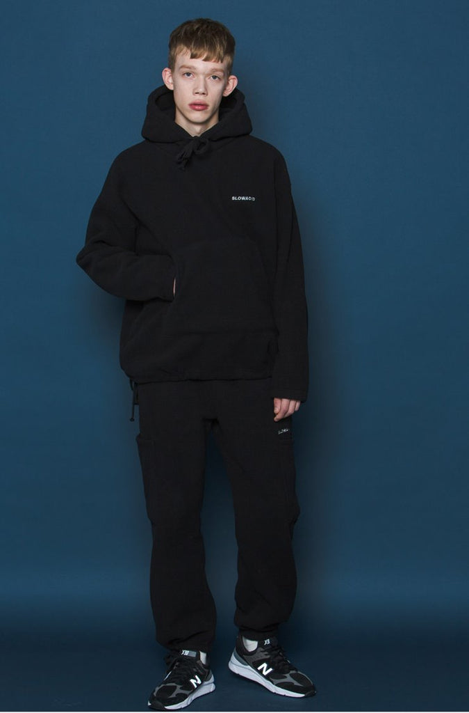 スローアシッド(SLOW ACID) Heavy Fleece Pants (BLACK)