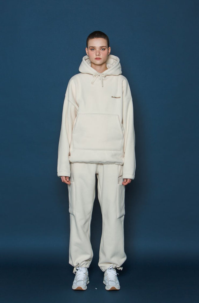 スローアシッド(SLOW ACID) Heavy Fleece Pants (IVORY)