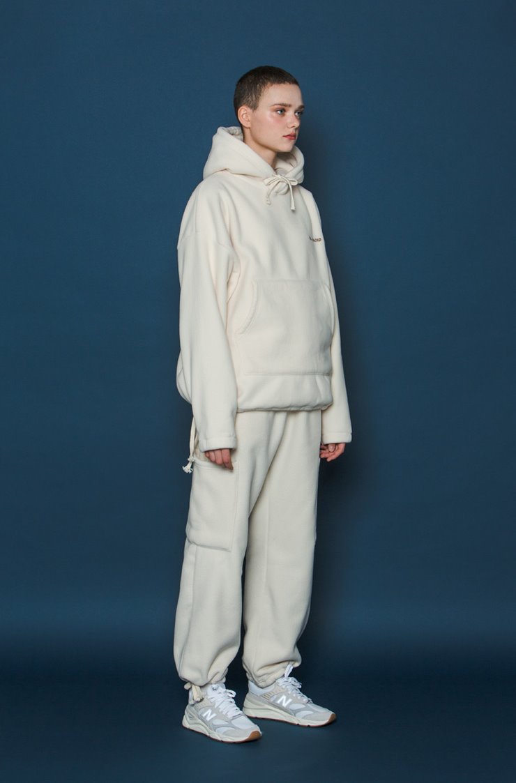 スローアシッド(SLOW ACID) Heavy Fleece Pants (IVORY)