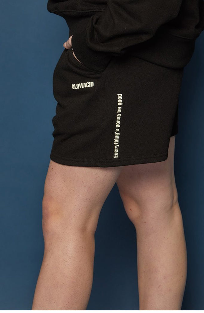 スローアシッド(SLOW ACID) BEGOOD Half Pants (BLACK)