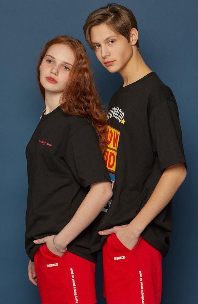 スローアシッド(SLOW ACID) BEGOOD Half Pants (RED)