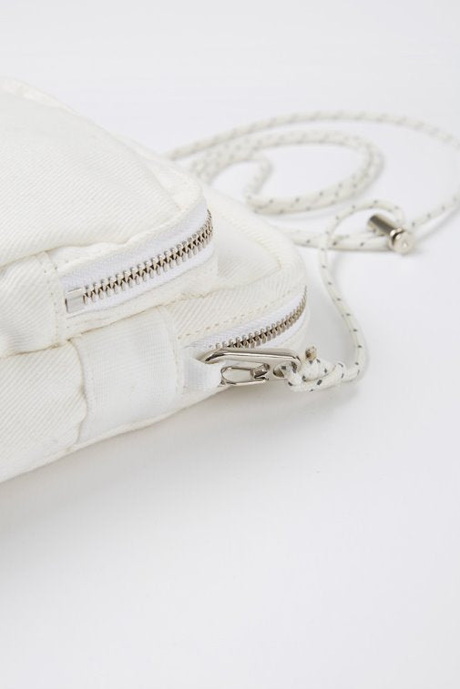 スクラップ(SKRAP) DENIM small bag Off white