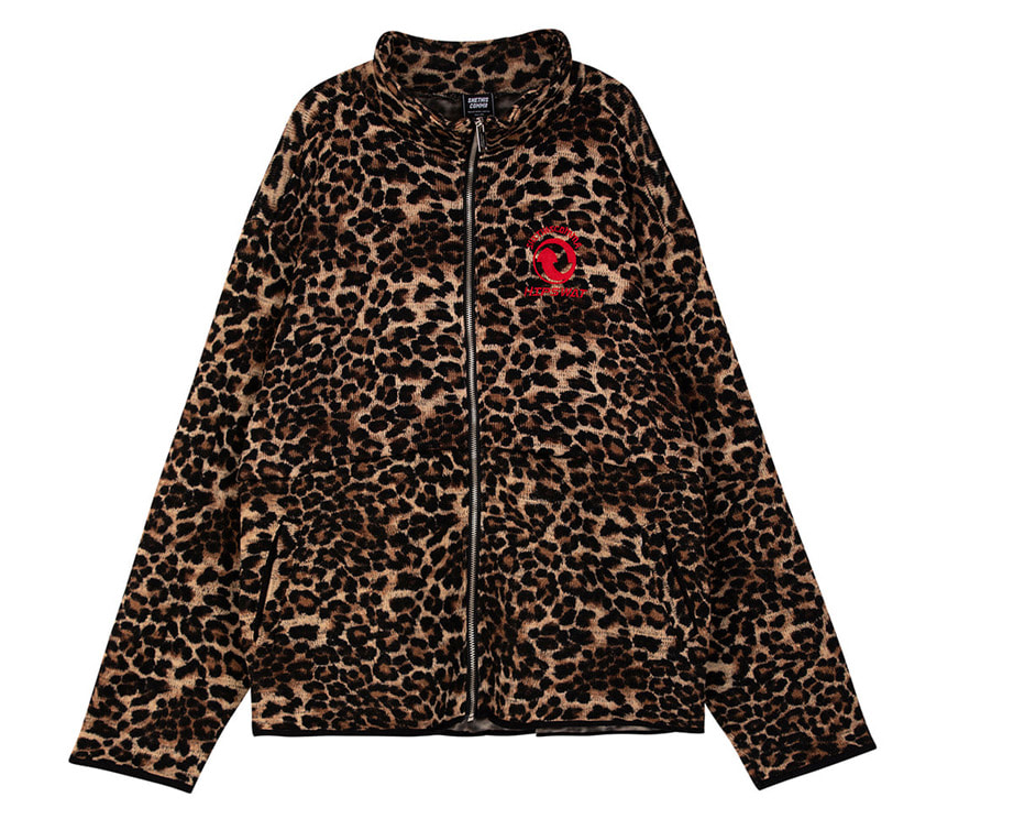 シディスコンマ(SHETHISCOMMA) LEOPARD FLEECED JACKET
