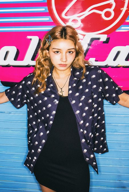 セイントペイン(SAINTPAIN) SP DOT HAWAIIAN SHIRT (NAVY)