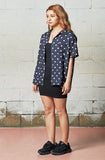 セイントペイン(SAINTPAIN) SP DOT HAWAIIAN SHIRT (NAVY)