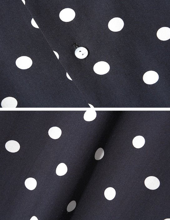 セイントペイン(SAINTPAIN) SP DOT HAWAIIAN SHIRT (NAVY)