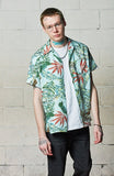 セイントペイン(SAINTPAIN) SP FLOWER HAWAIIAN SHIRT-MINT