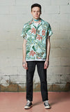セイントペイン(SAINTPAIN) SP FLOWER HAWAIIAN SHIRT-MINT