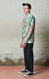 セイントペイン(SAINTPAIN) SP FLOWER HAWAIIAN SHIRT-MINT